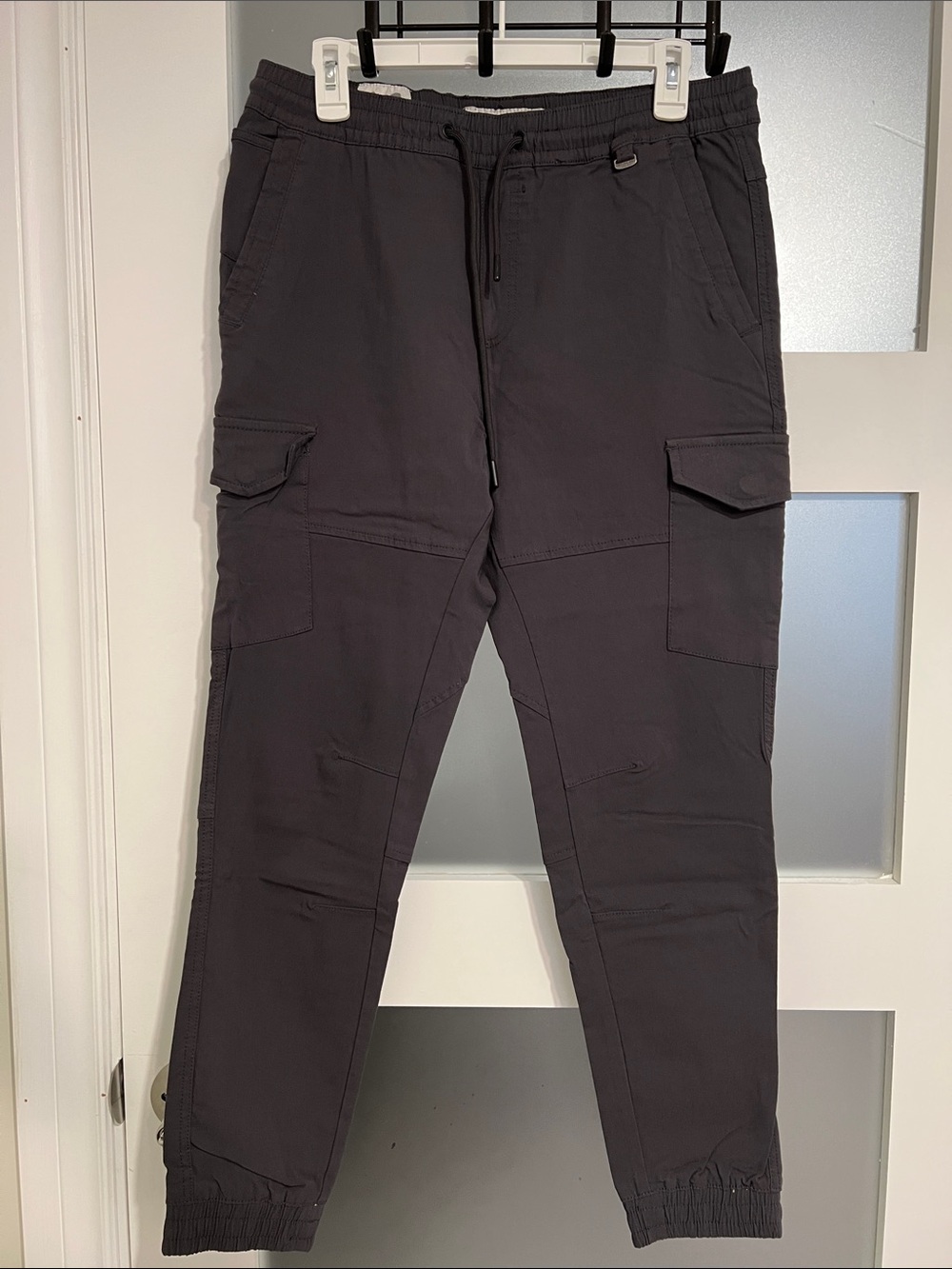 Men's Dark Grey Cargo Jogger Pants